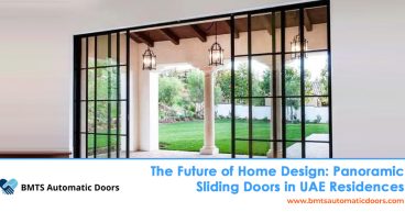 Home design in UAE residences with panoramic sliding doors in UAE